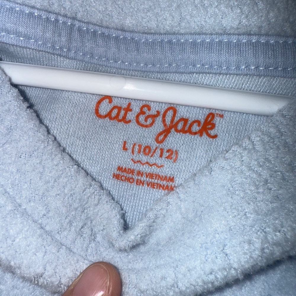 2/$15 Cat & Jack Soft Blue Crew Neck Sweater - Picture 3 of 4